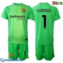 Fotballdrakt Barn Inter Milan Yann Sommer #1 Keeper Tredjedraktsett 2025-26 Kortermet (+ Korte bukser)